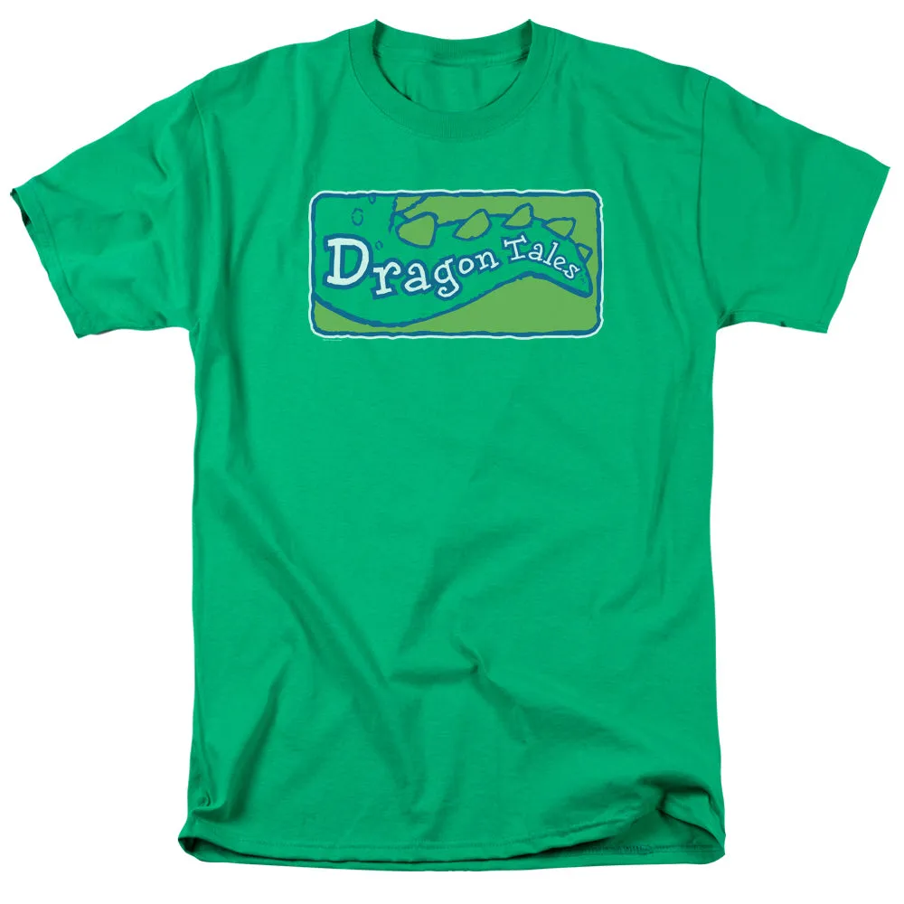 Dragon Tales Logo Clean Mens T Shirt Kelly Green