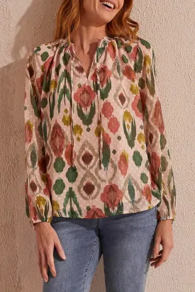 Flowy Swiss Dot Chiffon Blouse