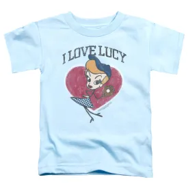 I Love Lucy Baseball Diva Toddler Kids Youth T Shirt Light Blue