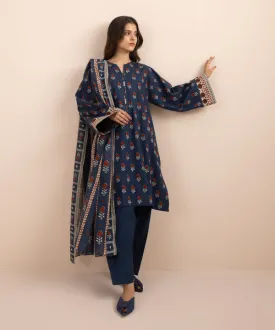 Sapphire 3PC Lawn Collection – U3P-DY24D1-1