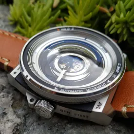 TACS Automatic Vintage Lens II (AVL II) - Silver & Horween