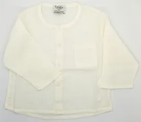 Tocoto Vintage Ivory Linen Blouse