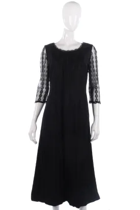 Vintage black lace dress by Montigo Bay