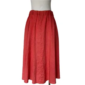 Vintage Coral Linen Skirt