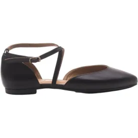 Wave 28717 Black Mary Jane Crossover Flat